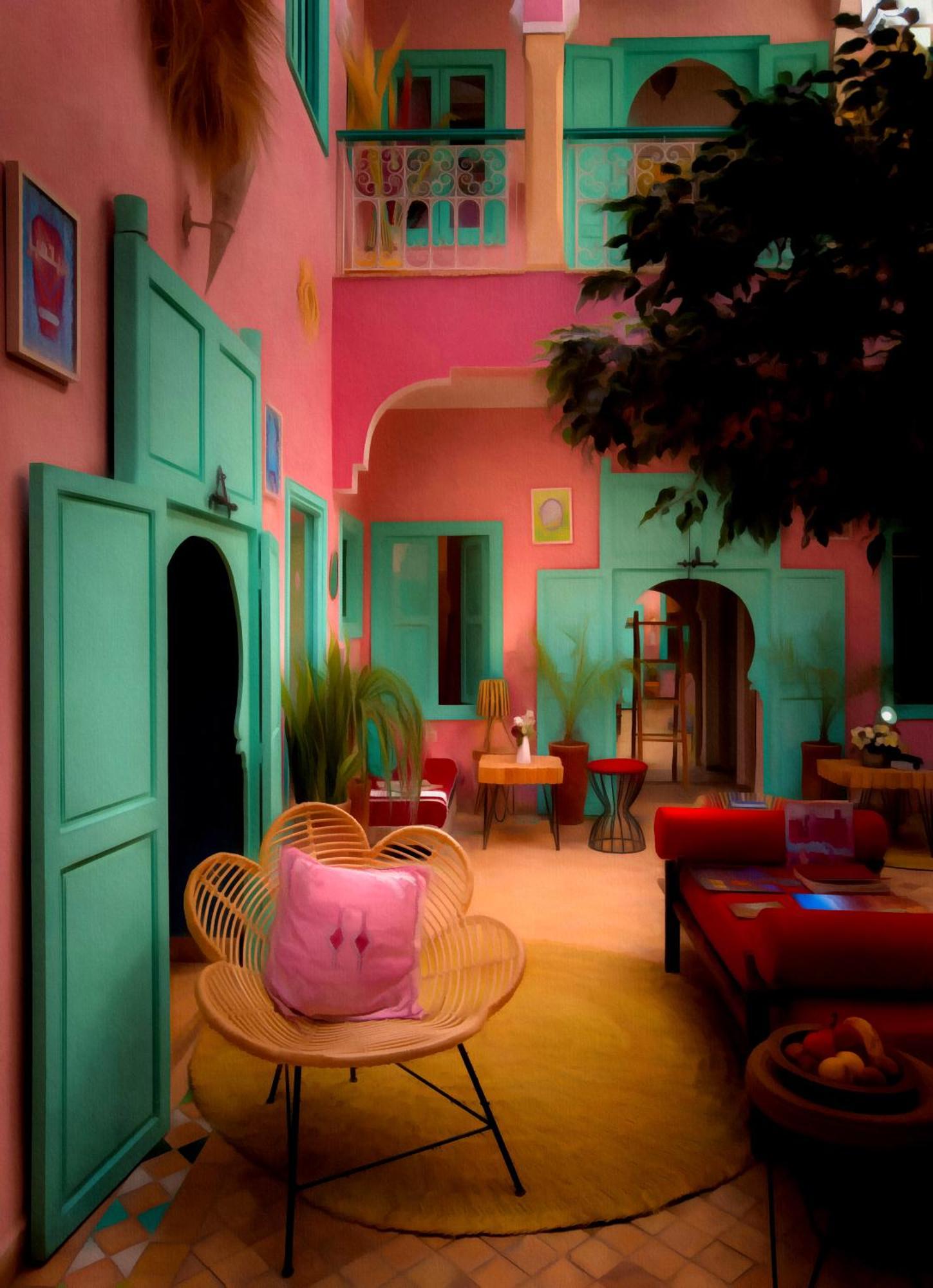 Riad Lauriers Blancs Marrakesh Ngoại thất bức ảnh